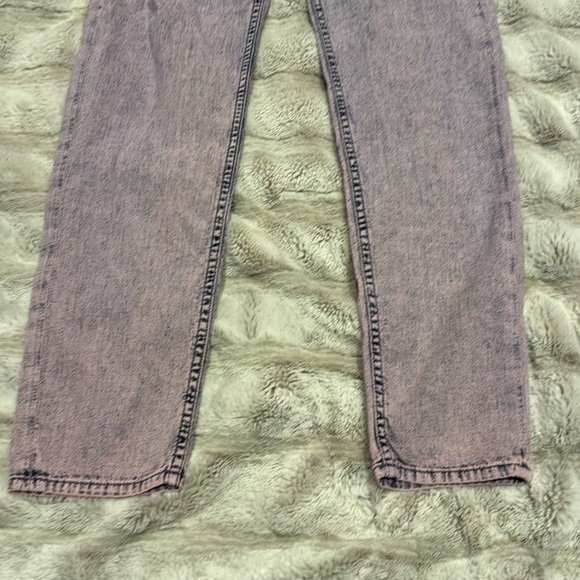 MOTHER Women's Straight Leg Jeans in Light Purple - Picture 3 of 14